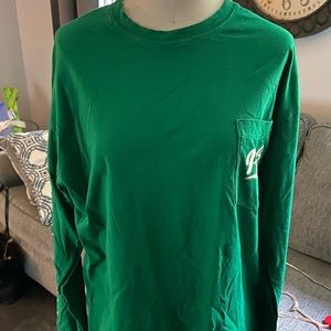 Pink by VS Green long sleeve shirt size Lg